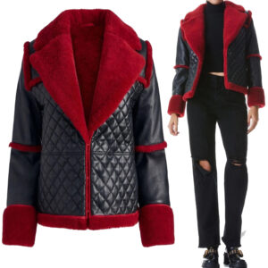 Women Aviator Pilot Style B3 Shearling Jacket”