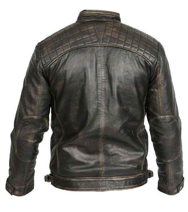 Distressed Leather Jacket